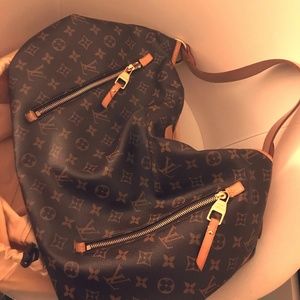 Louis Vuitton Brown Canvas Delightful Hobo Bag